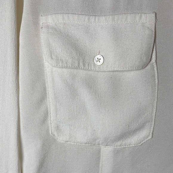 James Perse Cream Button-Down Shirt - Picture 7 of 16